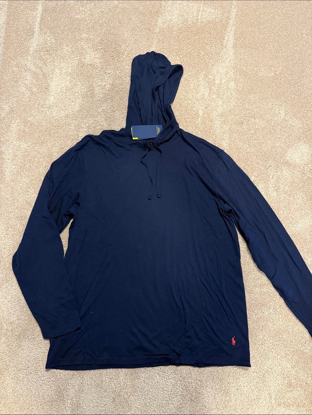 Polo by Ralph Lauren Navy Long-Sleeve Hooded Shirt